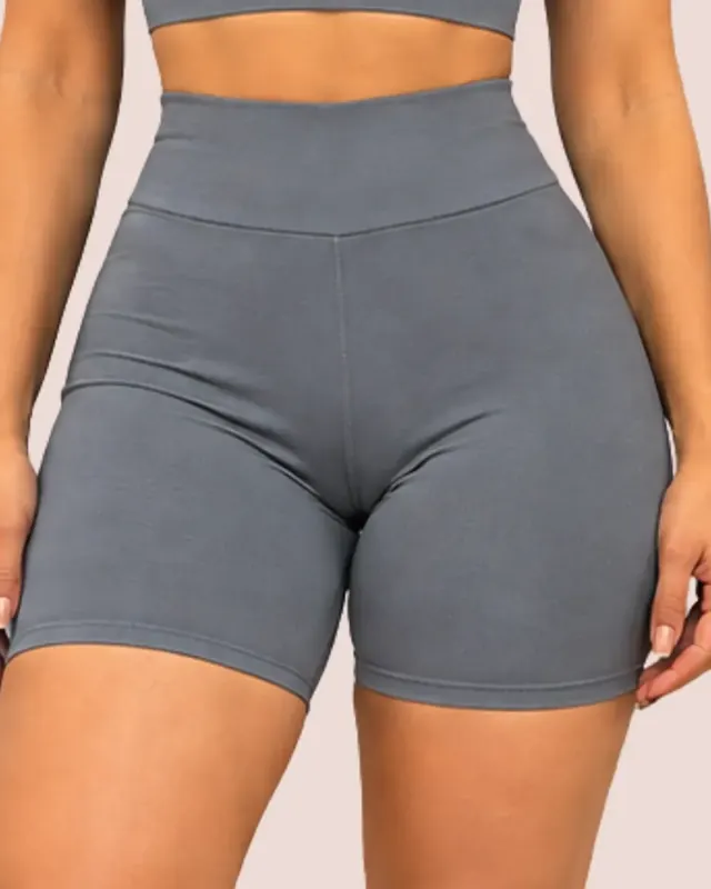 Short Fitness Meia Coxa Cinza, Lorena Move